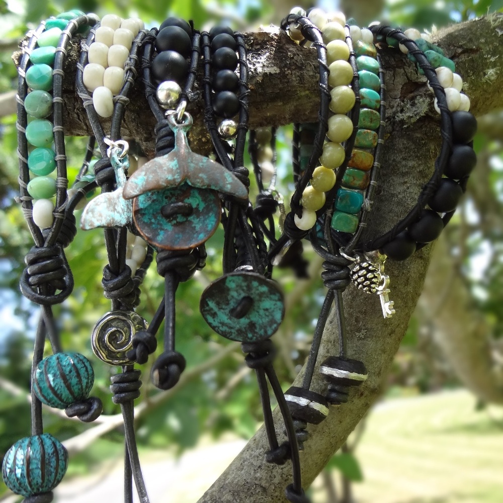 Hand Crafted Leather Wrap Bracelets
